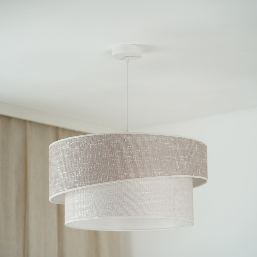 Brilagi - Lestenec na vrvici DOVER SHINE 1xE27/15W/230V pr. 50 cm siva/krem barva