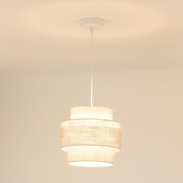 Brilagi - Lestenec na vrvici DOVER SPACE 1xE27/15W/230V pr. 25 cm siva/krem barva
