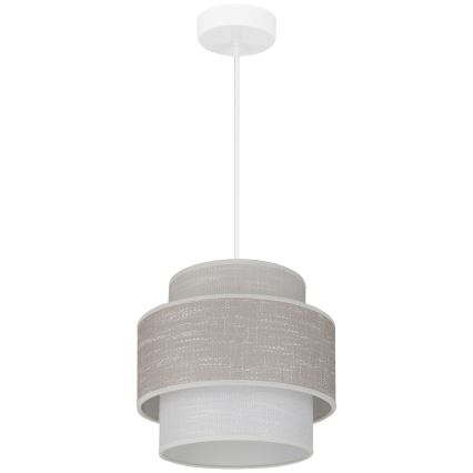 Brilagi - Lestenec na vrvici DOVER SPACE 1xE27/15W/230V pr. 25 cm siva/krem barva