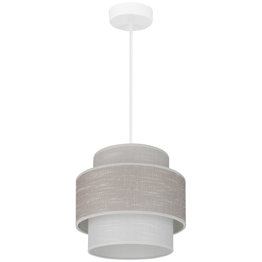 Brilagi - Lestenec na vrvici DOVER SPACE 1xE27/15W/230V pr. 25 cm siva/krem barva