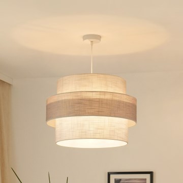 Brilagi - Lestenec na vrvici DOVER SPACE 1xE27/15W/230V pr. 50 cm siva/krem barva