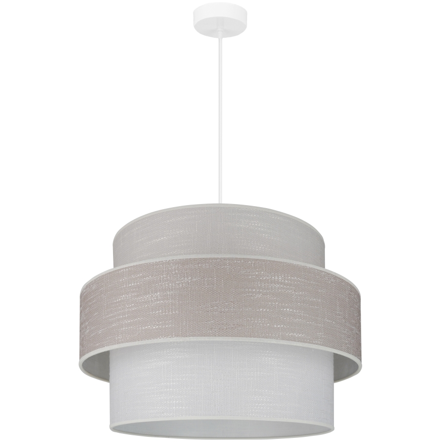 Brilagi - Lestenec na vrvici DOVER SPACE 1xE27/15W/230V pr. 50 cm siva/krem barva