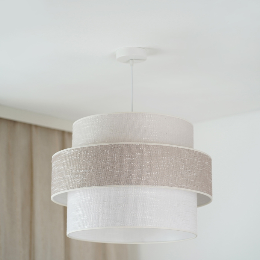 Brilagi - Lestenec na vrvici DOVER SPACE 1xE27/15W/230V pr. 50 cm siva/krem barva