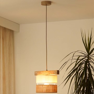 Brilagi - Lestenec na vrvici FOREST 1xE27/15W/230V bor/bež/krem barva