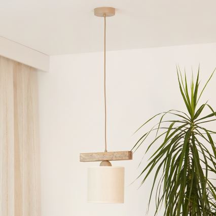 Brilagi - Lestenec na vrvici FOREST 1xE27/15W/230V bor/rjava/krem barva