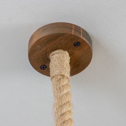 Brilagi - Lestenec na vrvici KOS 1xE27/60W/230V bukev