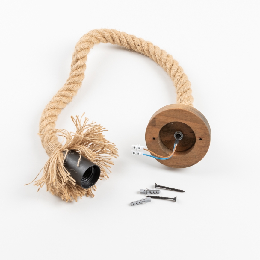 Brilagi - Lestenec na vrvici KOS 1xE27/60W/230V bukev