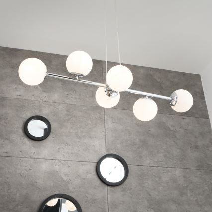 Brilagi - Lestenec na vrvici MALONY 6xE14/20W/230V sijajni krom