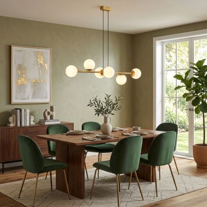 Brilagi - Lestenec na vrvici MALONY 6xE14/20W/230V zlate barve