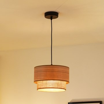 Brilagi - Lestenec na vrvici MONTANA BOHO 1xE27/15W/230V pr. 25 cm rjava/črna