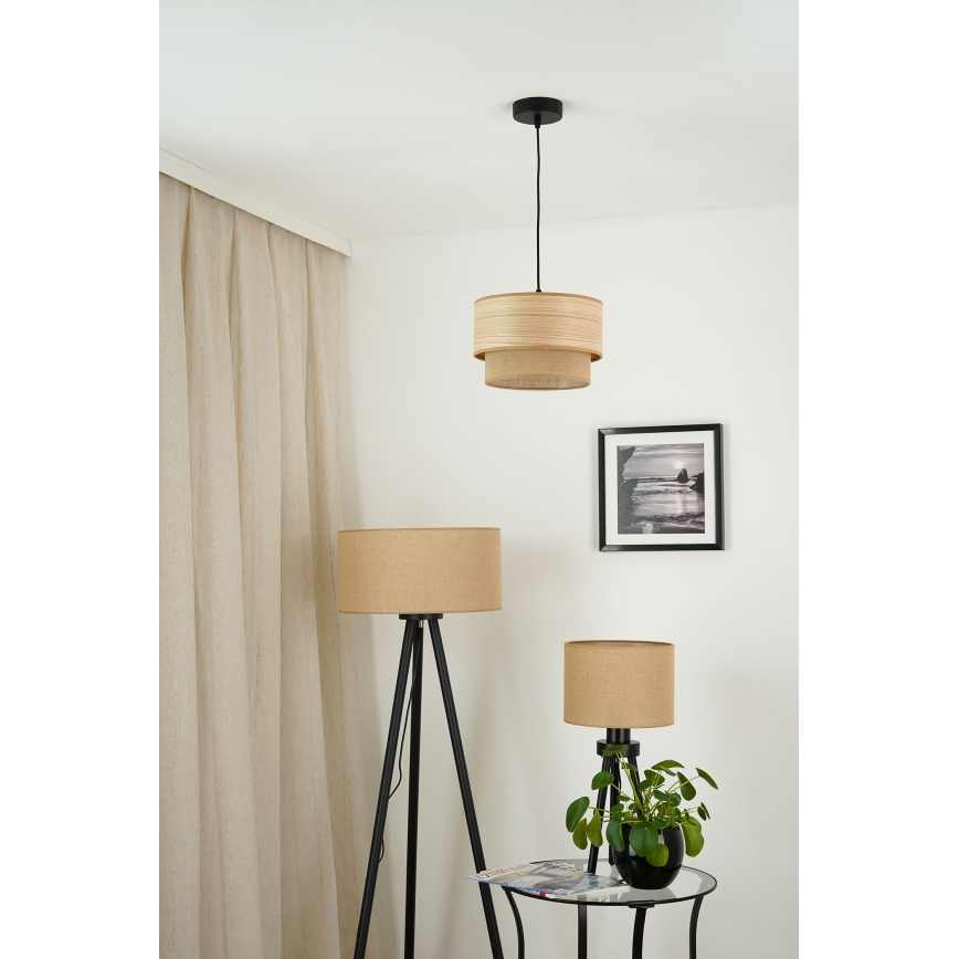 Brilagi - Lestenec na vrvici MONTANA BOHO 1xE27/15W/230V pr. 25 cm rjava/črna