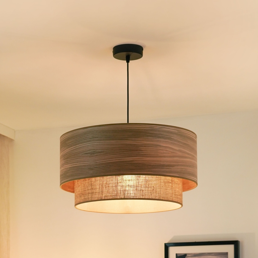 Brilagi - Lestenec na vrvici MONTANA BOHO 1xE27/15W/230V pr. 45 cm rjava/črna