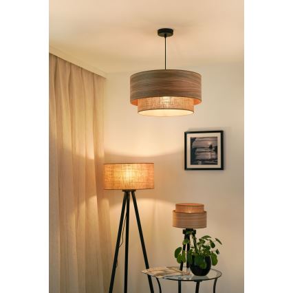 Brilagi - Lestenec na vrvici MONTANA BOHO 1xE27/15W/230V pr. 45 cm rjava/črna