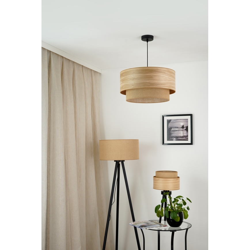 Brilagi - Lestenec na vrvici MONTANA BOHO 1xE27/15W/230V pr. 45 cm rjava/črna
