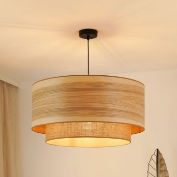 Brilagi - Lestenec na vrvici MONTANA BOHO 1xE27/15W/230V pr. 60 cm rjava/črna