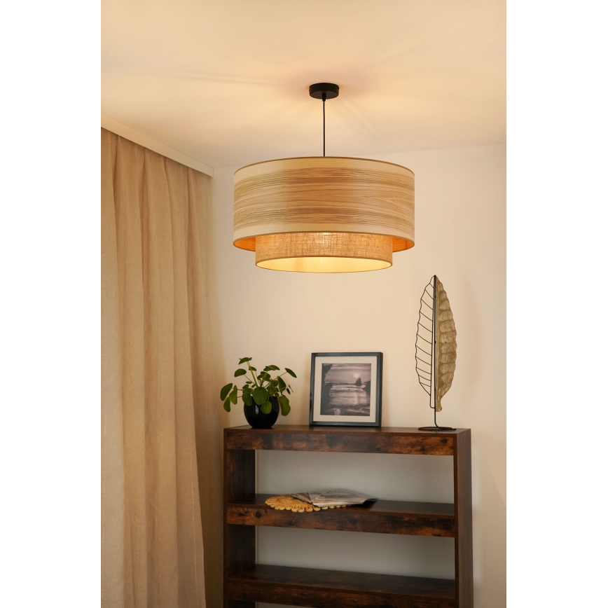 Brilagi - Lestenec na vrvici MONTANA BOHO 1xE27/15W/230V pr. 60 cm rjava/črna