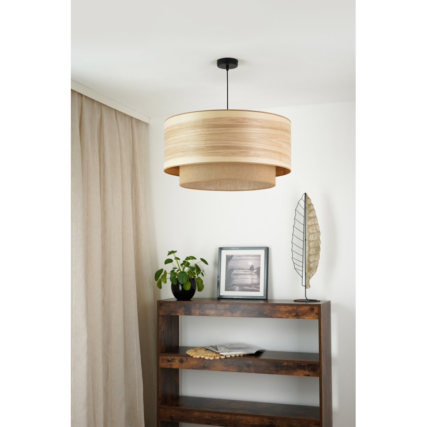 Brilagi - Lestenec na vrvici MONTANA BOHO 1xE27/15W/230V pr. 60 cm rjava/črna