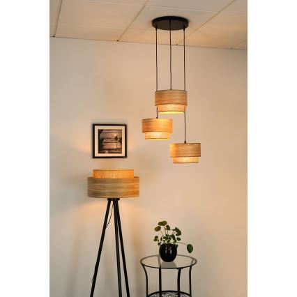 Brilagi - Lestenec na vrvici MONTANA BOHO 3xE27/15W/230V rjava/črna