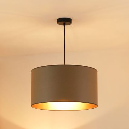 Brilagi - Lestenec na vrvici OREGON ROLLER VEGE 1xE27/15W/230V pr. 45 cm siva