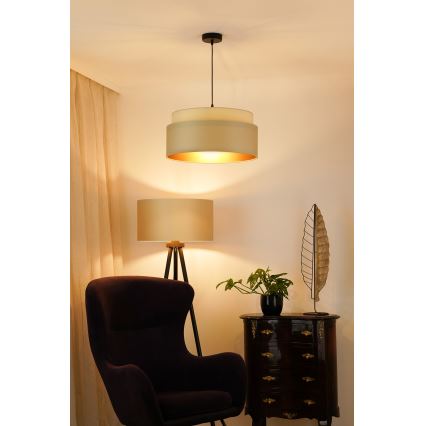 Brilagi - Lestenec na vrvici OREGON VEGE 1xE27/15W/230V pr. 45 cm bež