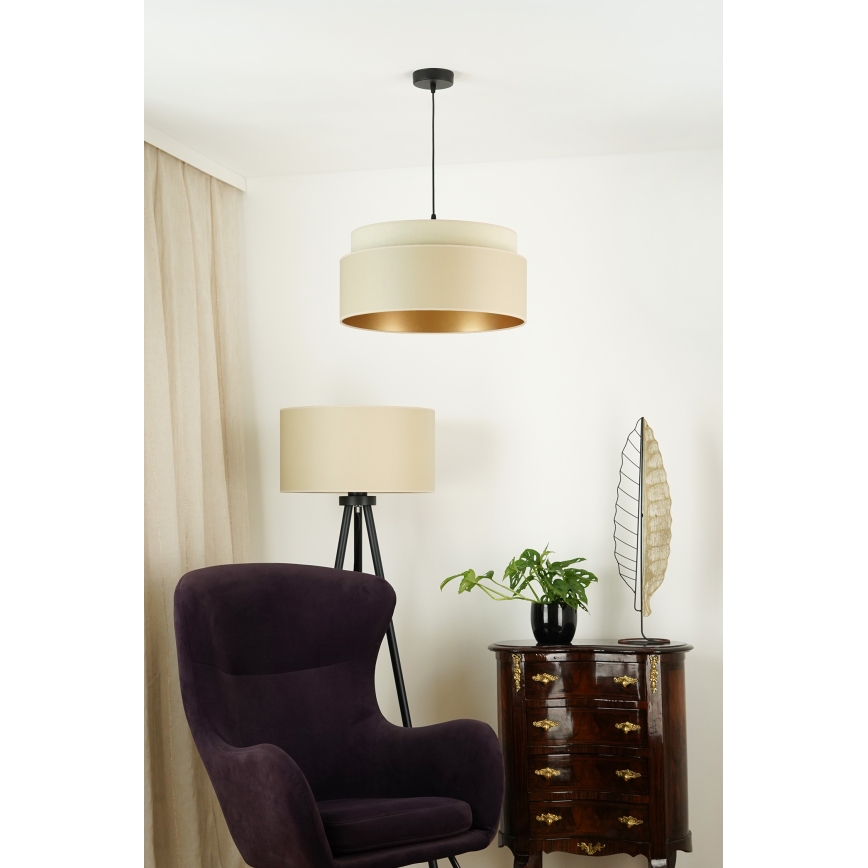 Brilagi - Lestenec na vrvici OREGON VEGE 1xE27/15W/230V pr. 45 cm bež