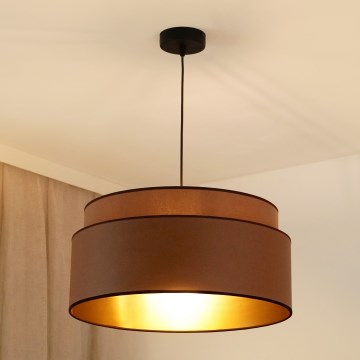 Brilagi - Lestenec na vrvici OREGON VEGE 1xE27/15W/230V pr. 45 cm rjava