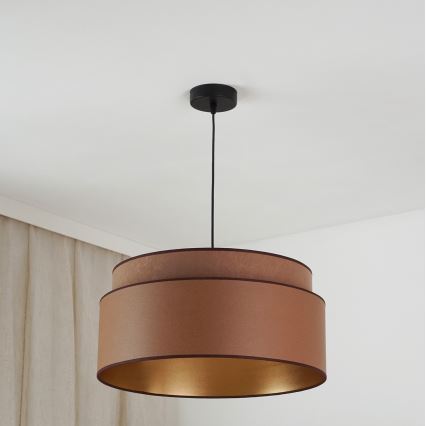 Brilagi - Lestenec na vrvici OREGON VEGE 1xE27/15W/230V pr. 45 cm rjava