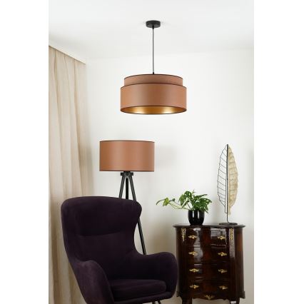 Brilagi - Lestenec na vrvici OREGON VEGE 1xE27/15W/230V pr. 45 cm rjava