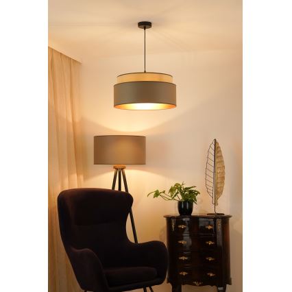 Brilagi - Lestenec na vrvici OREGON VEGE 1xE27/15W/230V pr. 45 cm siva