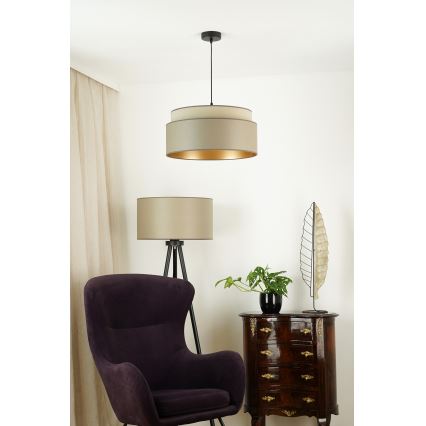 Brilagi - Lestenec na vrvici OREGON VEGE 1xE27/15W/230V pr. 45 cm siva
