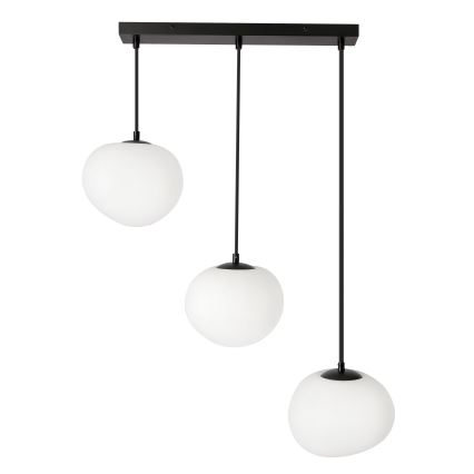 BRILAGI - Lestenec na vrvici PEBBLES 3xE27/40W/230V črna