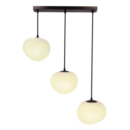 BRILAGI - Lestenec na vrvici PEBBLES 3xE27/40W/230V črna