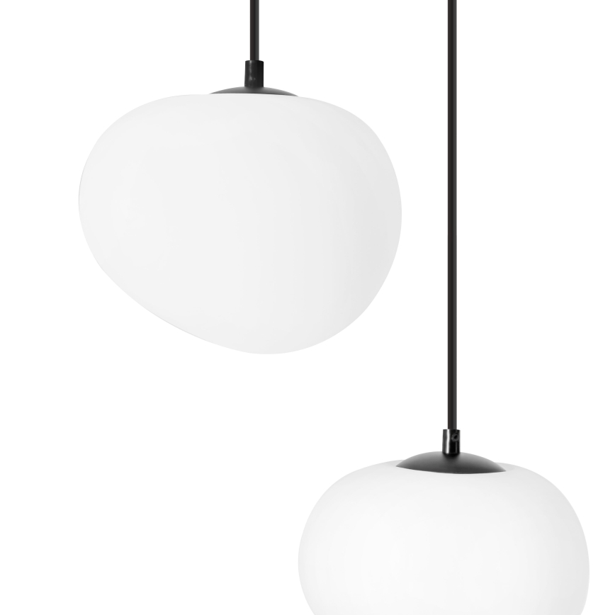 BRILAGI - Lestenec na vrvici PEBBLES 3xE27/40W/230V črna