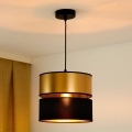 BRILAGI - Lestenec na vrvici ROYAL 1xE27/15W/230V pr. 25 cm črna/zlata