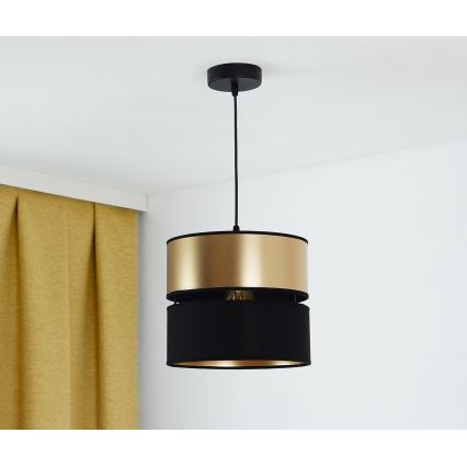 Brilagi - Lestenec na vrvici ROYAL 1xE27/15W/230V pr. 25 cm črna/zlata