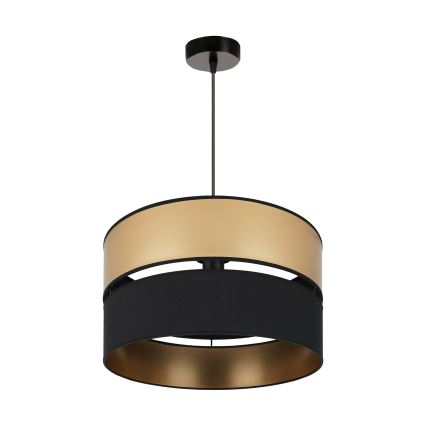 Brilagi - Lestenec na vrvici ROYAL 1xE27/15W/230V pr. 40 cm črna/zlata