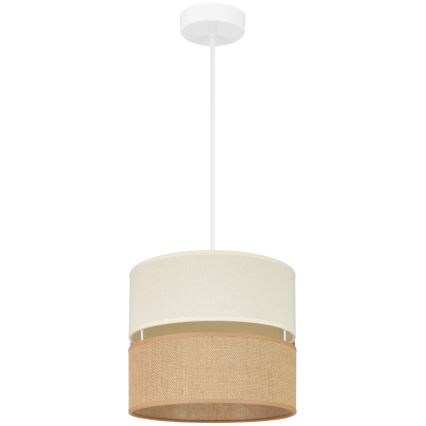 Brilagi - Lestenec na vrvici ROYAL YUTE 1xE27/15W/230V pr. 25 cm bež/krem barva
