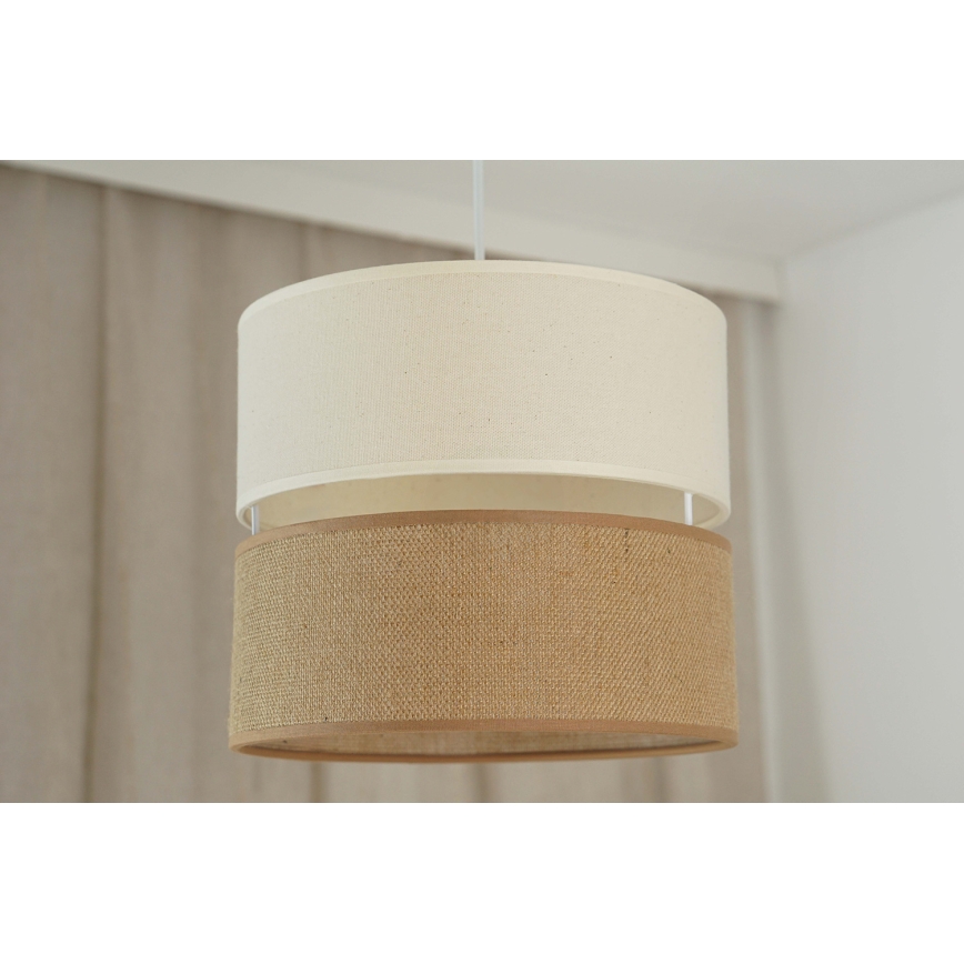 Brilagi - Lestenec na vrvici ROYAL YUTE 1xE27/15W/230V pr. 25 cm bež/krem barva