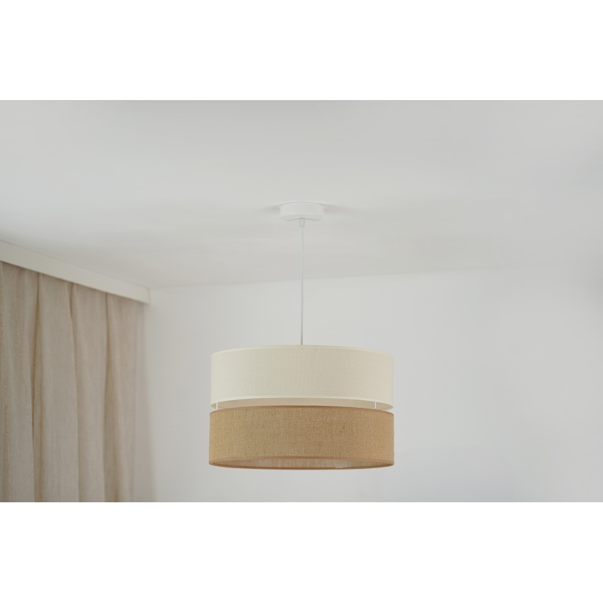 Brilagi - Lestenec na vrvici ROYAL YUTE 1xE27/15W/230V pr. 40 cm bež/krem barva