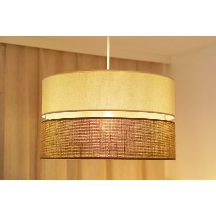 Brilagi - Lestenec na vrvici ROYAL YUTE 1xE27/15W/230V pr. 40 cm bež/krem barva
