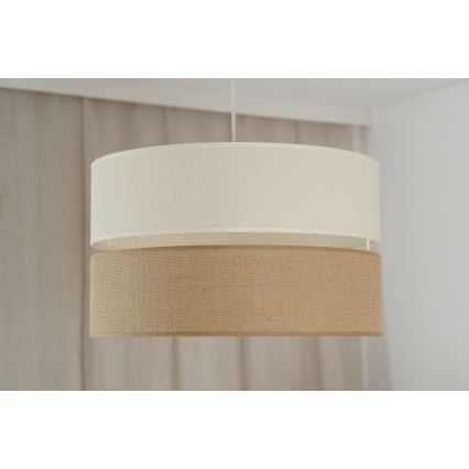Brilagi - Lestenec na vrvici ROYAL YUTE 1xE27/15W/230V pr. 40 cm bež/krem barva