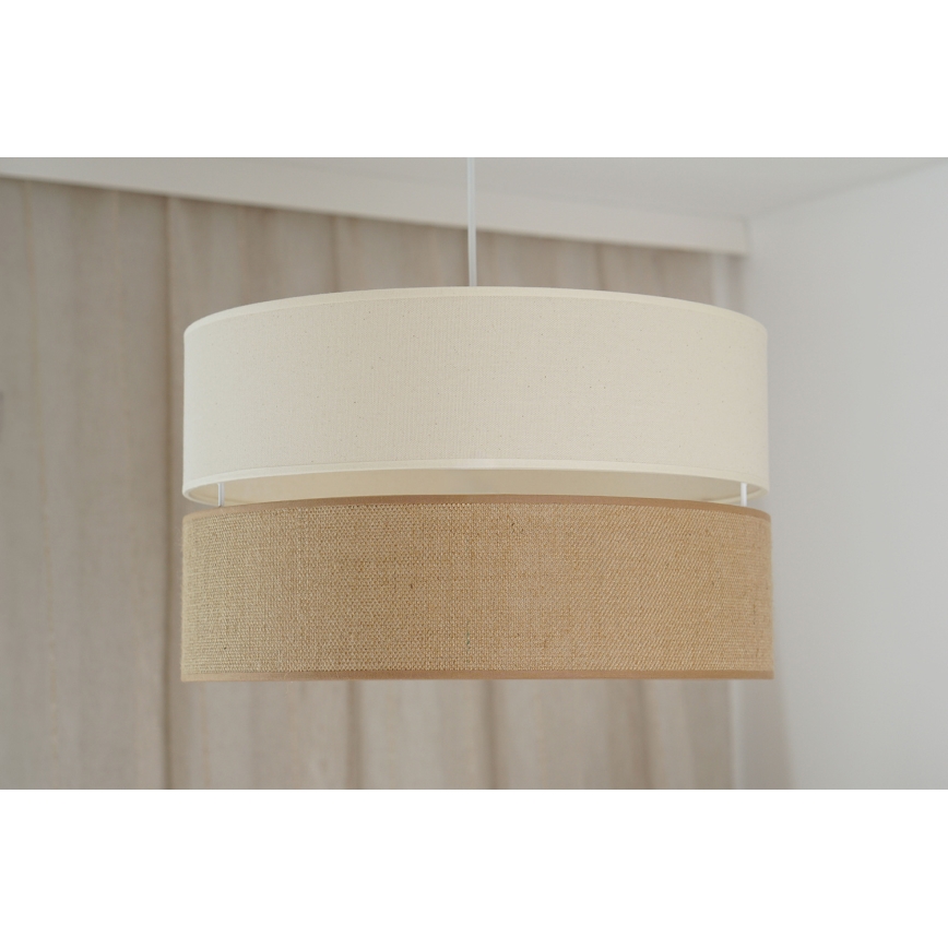 Brilagi - Lestenec na vrvici ROYAL YUTE 1xE27/15W/230V pr. 40 cm bež/krem barva