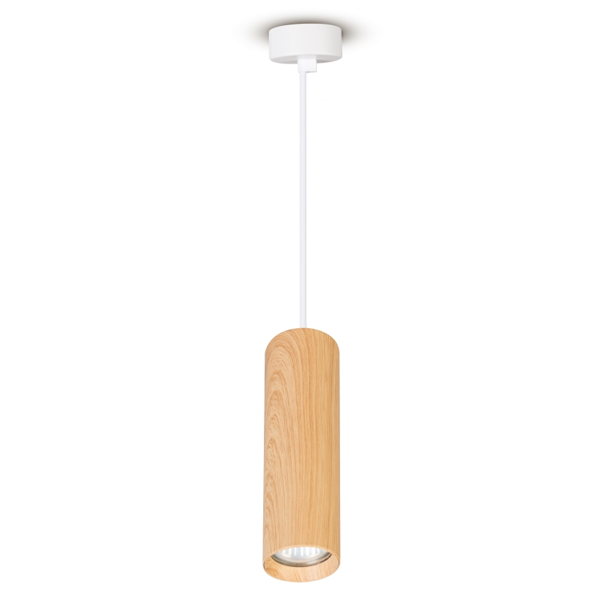 Brilagi - Lestenec na vrvici SELE 1xGU10/30W/230V bela/hrastov dekor