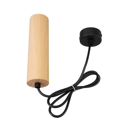 Brilagi - Lestenec na vrvici SELE 1xGU10/30W/230V črna/hrastov dekor
