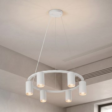 Brilagi - Lestenec na vrvici SELE 6xGU10/30W/230V bel