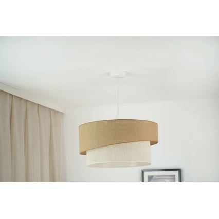 Brilagi - Lestenec na vrvici SHINE 1xE27/15W/230V pr. 50 cm bež/krem barva