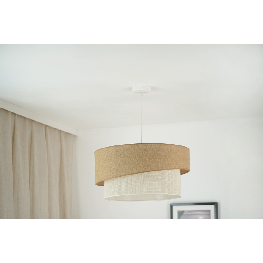 Brilagi - Lestenec na vrvici SHINE 1xE27/15W/230V pr. 50 cm bež/krem barva