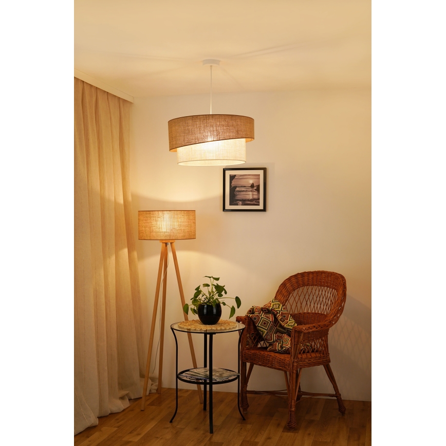 Brilagi - Lestenec na vrvici SHINE 1xE27/15W/230V pr. 50 cm bež/krem barva