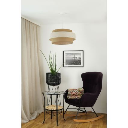 Brilagi - Lestenec na vrvici SPACE LIGHT 1xE27/15W/230V pr. 50 cm bež/krem barva