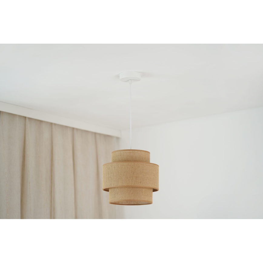 Brilagi - Lestenec na vrvici SPACE YUTE 1xE27/15W/230V pr. 25 cm bež/bela